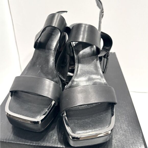 DKNY Bibiana Slingback Platform Sandals Ankle-Strap Block Heel, pumps, shoes 11 - Picture 5 of 11